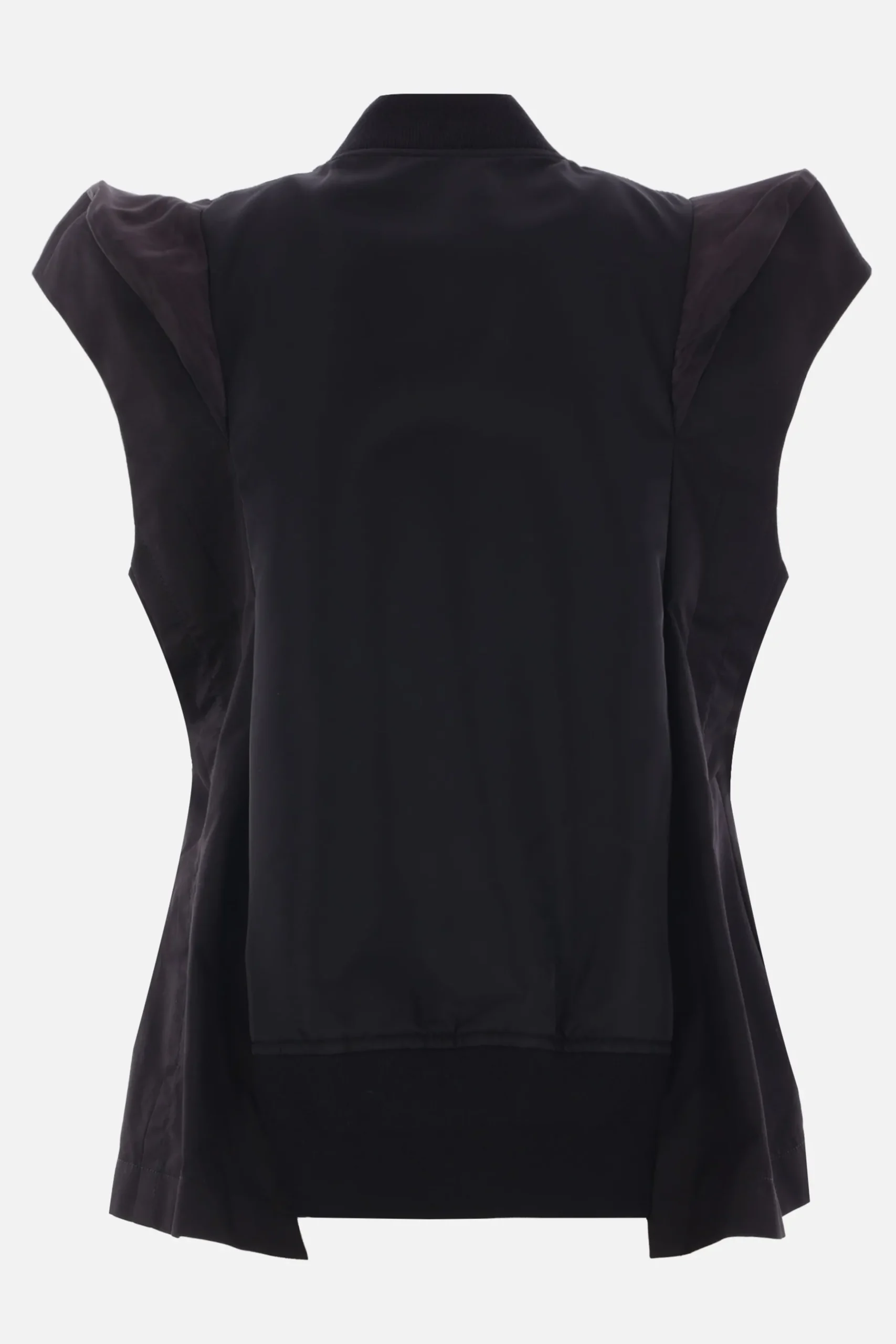 Women SACAI nylon twill and gabardine vest