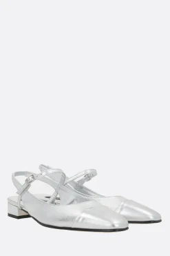 Women CAREL PARIS Oceano laminated leather slingbacks