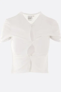 Women CHRISTOPHER ESBER Open Twist lycra cropped top