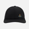 Women VIVIENNE WESTWOOD Orb embroidered canvas baseball cap