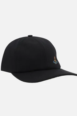 Women VIVIENNE WESTWOOD Orb embroidered canvas baseball cap