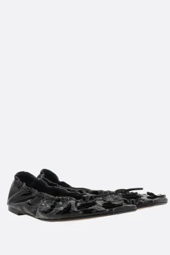 Women CECILIE BAHNSEN Orbella ballerinas in glossy eco-leather