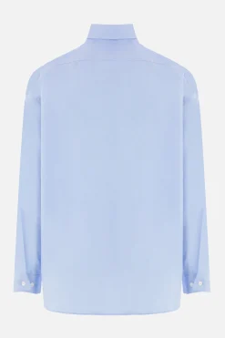 MARNI organic poplin shirt with logo print