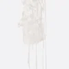 Women ROISIN PIERCE organza asymmetric top with ribbons
