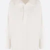 Women PLAN C oversize blouse in cotton and linen blend