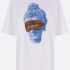 Women UNDERCOVER oversize cotton t-shirt with Good Night print