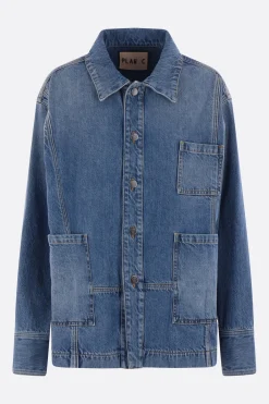 Women PLAN C oversize denim jacket