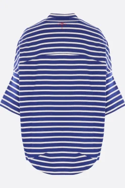 Women PLAN C oversize t-shirt in striped jersey