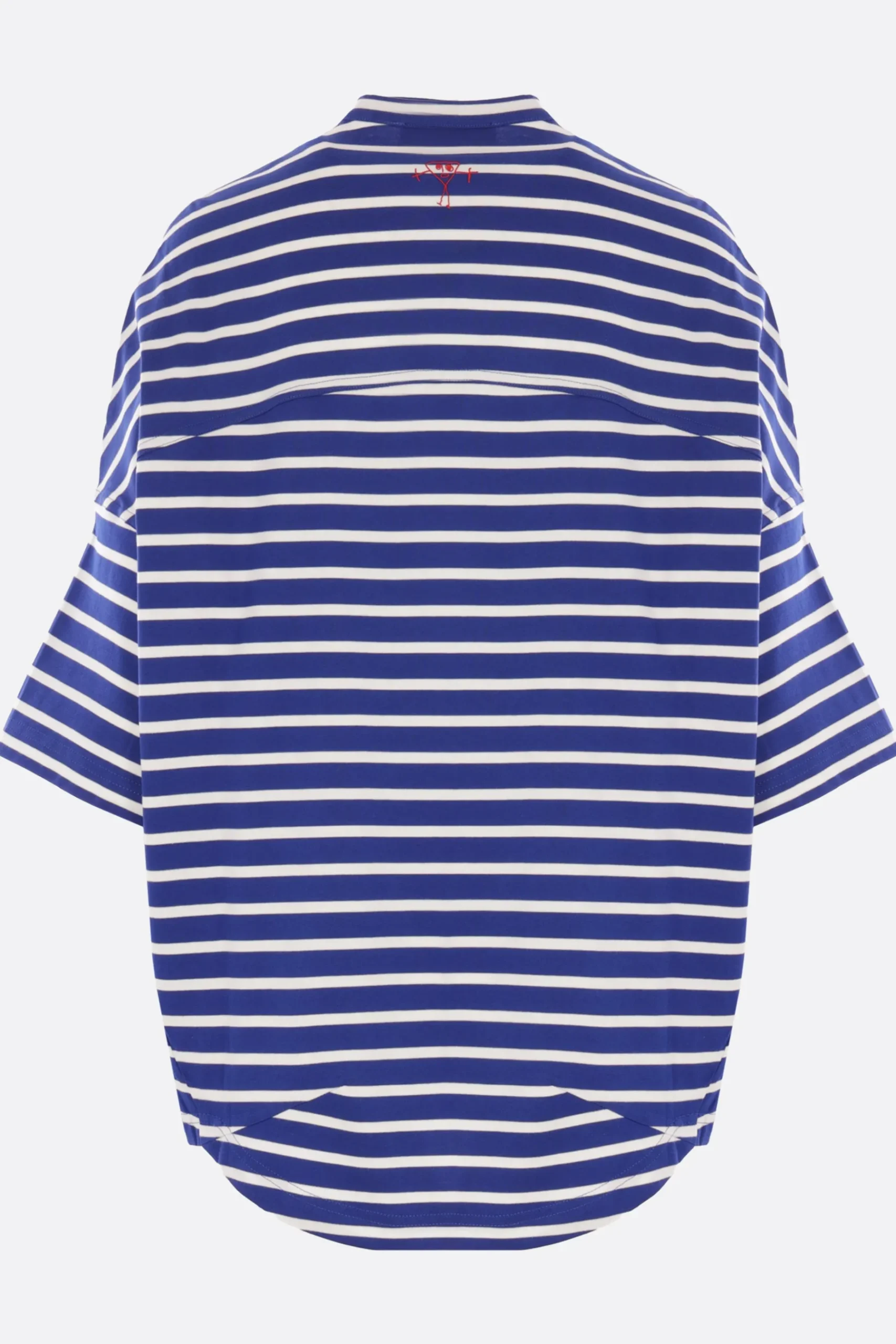 Women PLAN C oversize t-shirt in striped jersey