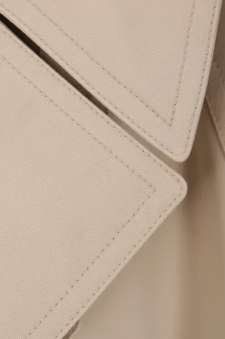 Women BALENCIAGA oversize twill trench coat with belt