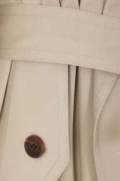 Women BALENCIAGA oversize twill trench coat with belt
