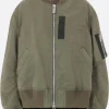 Women SACAI Oversized bomber jacket in nylon twill