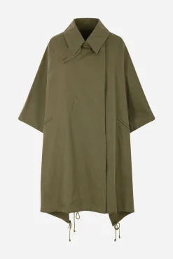Women YOHJI YAMAMOTO oversized canvas cape