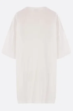 Women VAQUERA oversized cotton t-shirt with layered top
