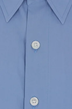 AURALEE oversized short-sleeve shirt in twill