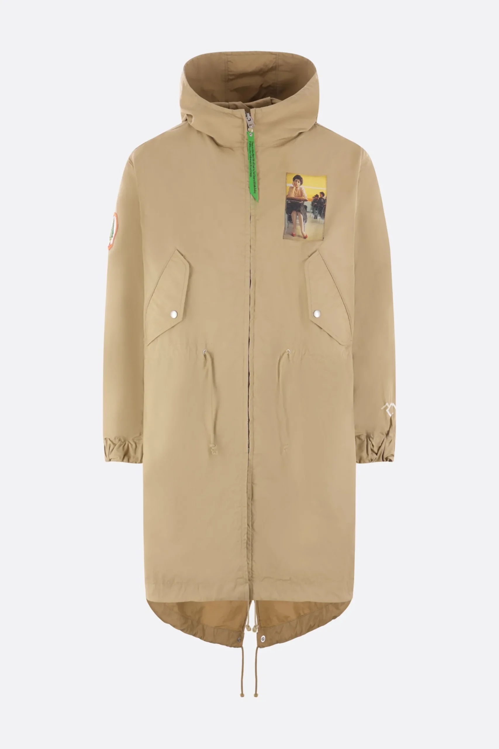 UNDERCOVER padded canvas parka with "Twin Peaks" patches