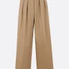 Women DRIES VAN NOTEN Pamplona wide-leg trousers in cotton poplin