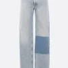 Women MM6 patchwork denim jeans