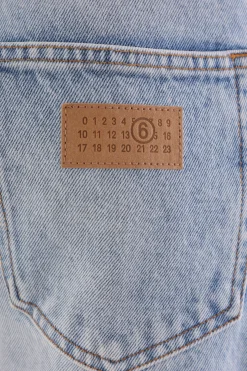 Women MM6 patchwork denim jeans