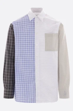 JW ANDERSON patchwork poplin shirt