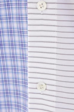 JW ANDERSON patchwork poplin shirt