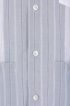 MAISON MARGIELA patchwork shirt in striped cotton