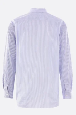 COMME DES GARÇONS SHIRT patchwork striped poplin shirt