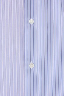 COMME DES GARÇONS SHIRT patchwork striped poplin shirt