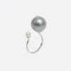 Women DELFINA DELETTREZ Pearl Piercing ring
