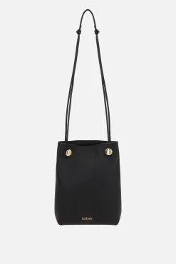 Women LOEWE Pebble crossbody bag in smooth leather