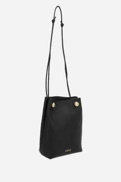 Women LOEWE Pebble crossbody bag in smooth leather