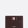 THOM BROWNE pebble grain leather card case