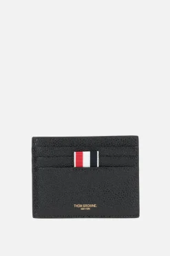 THOM BROWNE Pebble Grain leather card case