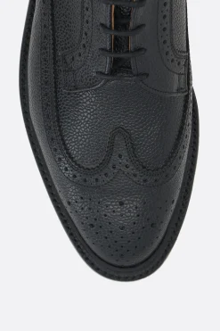 THOM BROWNE pebble grain leather derby shoes