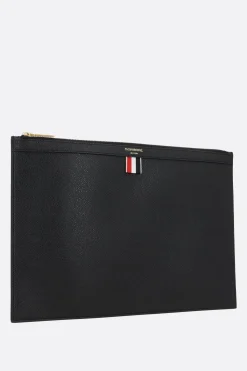 THOM BROWNE Pebble Grain leather medium document holder