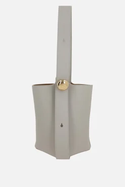 Women LOEWE Pebble medium bucket bag in smooth leather
