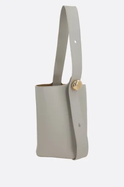 Women LOEWE Pebble medium bucket bag in smooth leather