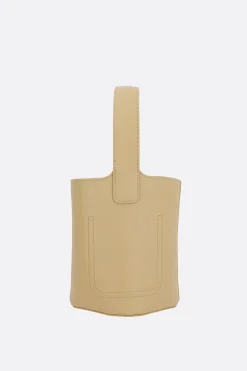 Women LOEWE Pebble mini bucket bag in smooth leather