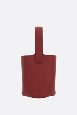 Women LOEWE Pebble mini bucket bag in smooth leather