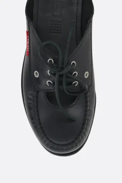 Women PHILEO x TBS flat mules in smooth leather