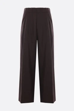 DRIES VAN NOTEN Pilan wide-leg trousers in linen and wool
