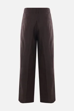 DRIES VAN NOTEN Pilan wide-leg trousers in linen and wool