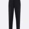 MAISON MARGIELA pinstriped linen and wool trousers