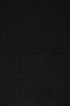 COMME DES GARÇONS HOMME pinstriped wool and technical cotton jacket