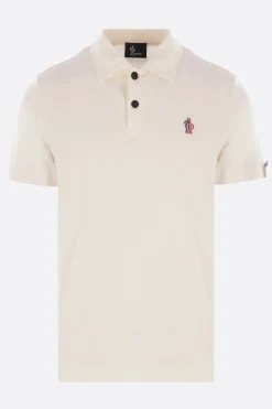 MONCLER GRENOBLE piquet polo shirt with logo patch