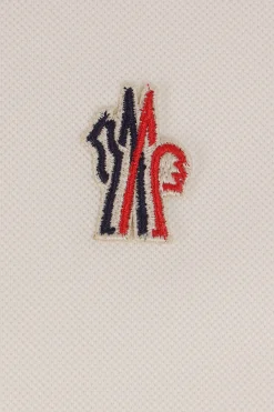 MONCLER GRENOBLE piquet polo shirt with logo patch