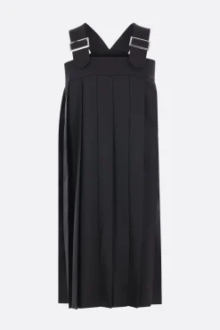 Women COMME DES GARÇONS COMME des GARÇONS pleated drill midi dress