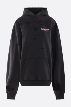 Women BALENCIAGA Political Campaign oversize hoodie in jersey