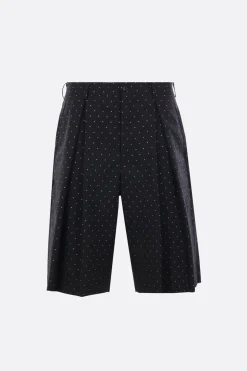 COMME DES GARÇONS HOMME PLUS polka dot wool shorts