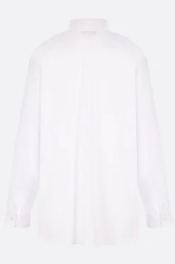 COMME DES GARÇONS HOMME PLUS poplin and mesh shirt